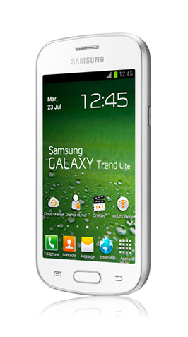 Samsung Galaxy Trend Lite blanc avec M6 mobile by Orange