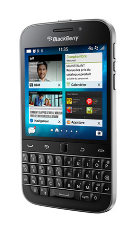 BlackBerry Classic avec M6 mobile