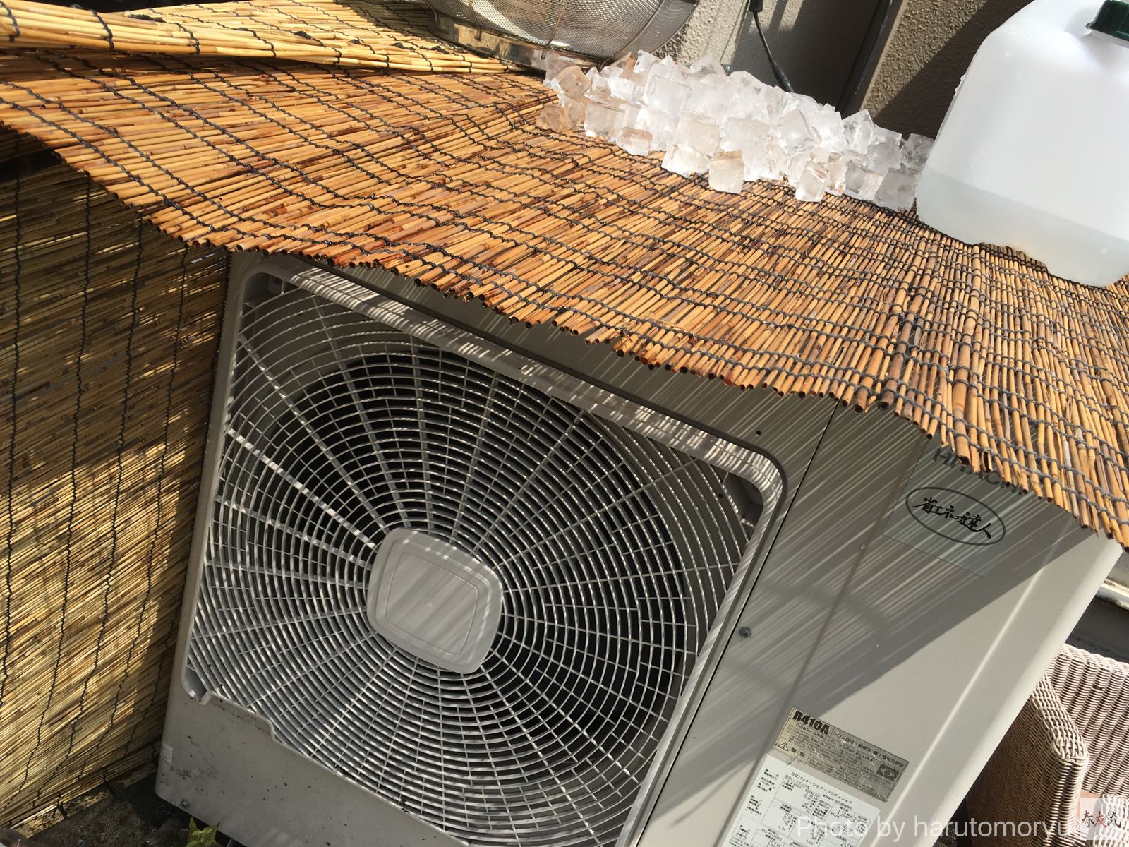 室外 機 水 かける